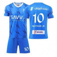Camisa de time de futebol Al-Hilal Neymar Jr #10 Replicas 1º Equipamento Infantil 2023-24 Manga Curta (+ Calças curtas)